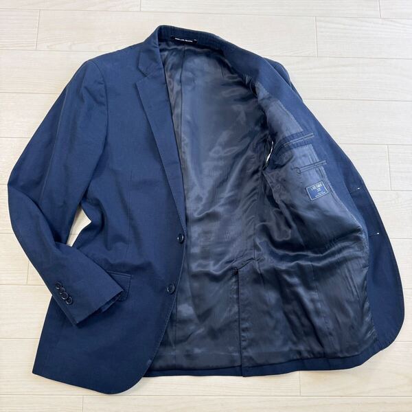 GREEN LABEL RELAXING グリーンレーベルリラクシング LARUSMIANI ラルスミアーニ イタリア生地 メンズ シングル テーラードジャケット M 紺