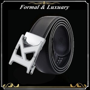 ベルト j43【黒】ブラック 穴なし 無段階調整ベルト ゴルフベルト 人気 オートロック メンズ 革 ジーンズ ビジネス カジュアル