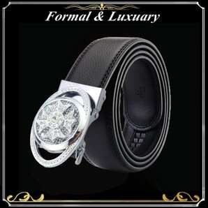 ベルト j39【黒】折りたたみ発送 ブラック 穴なし 無段階調整ベルト ゴルフベルト 人気 オートロック メンズ 革 ビジネス カジュアル