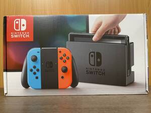 25) Nintendo Switch ニンテンドースイッチ Joy-Con ネオンブルー レッド HAC-001 2018 (製造番号先頭 XAJ)