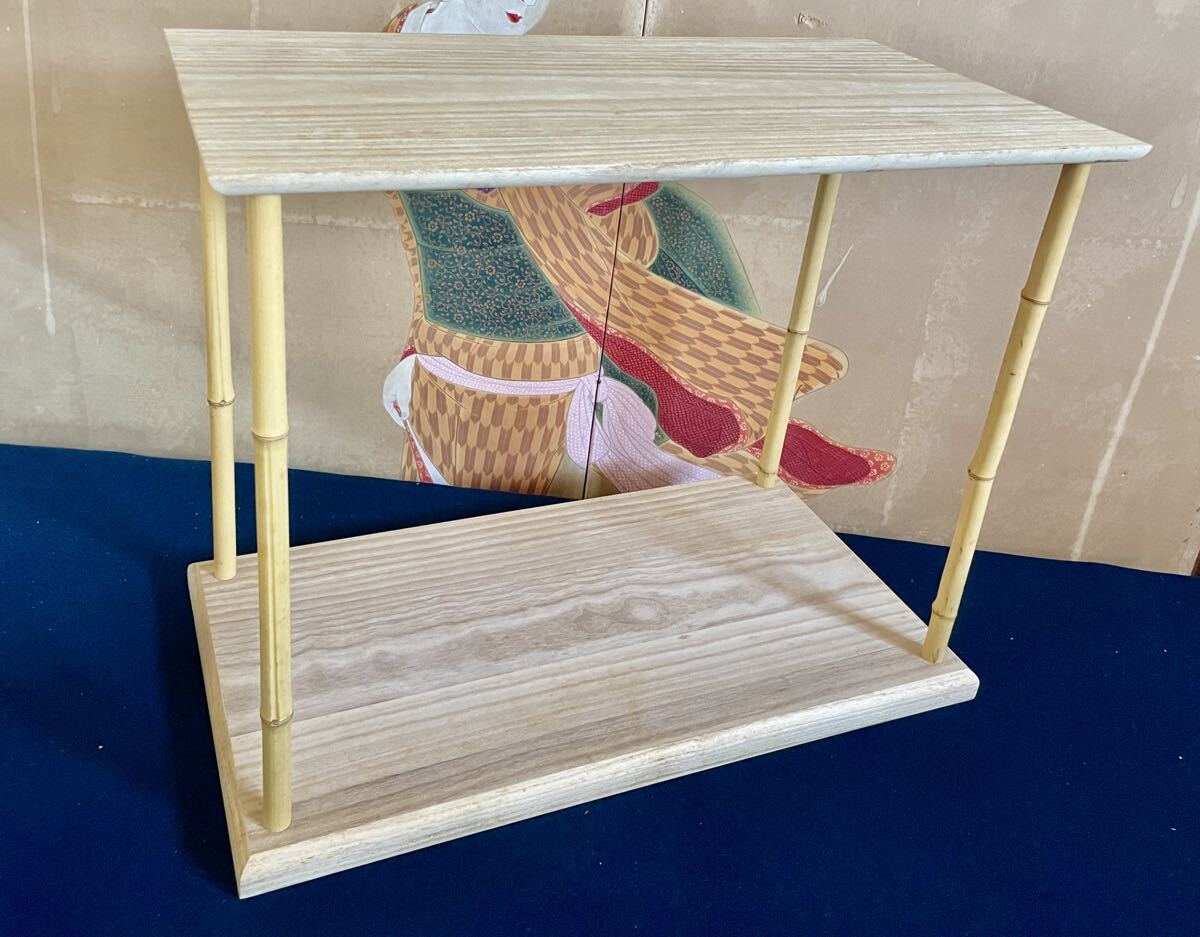 【茶道具】竹台子 組み立て式　美品　茶棚　台子58 茶道具】竹台子 組み立て式 美品 茶棚 台子58 - メルカリ