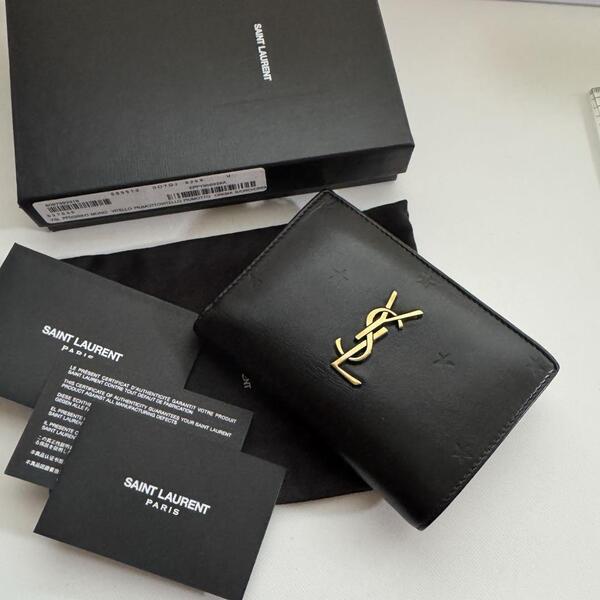 【美品】 926 Saint Laurentイブサンローラン2つ折り財布