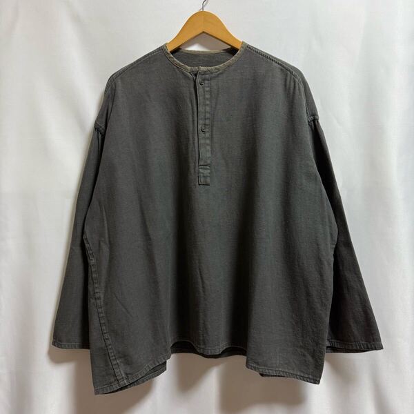 ロシア軍 スリーピングシャツ Vintage ヴィンテージ ビンテージ Used 古着 90s 80s 70s 裏起毛 グレー オーバー サイズ ネップ カットソー