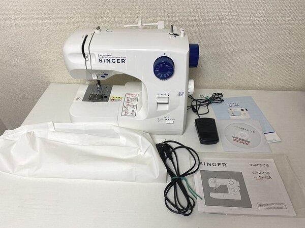 送料無料■SINGER シンガー コンパクト電子ミシン SI-16A 別売りフットコントローラー付 説明DVD付