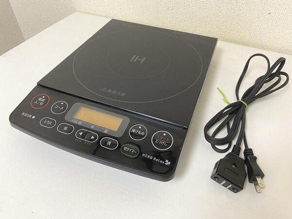 送料無料■IHクッキングヒーター ヤマダホールディングス 2018年製 YIH-C14E1 ブラック 卓上IH調理器