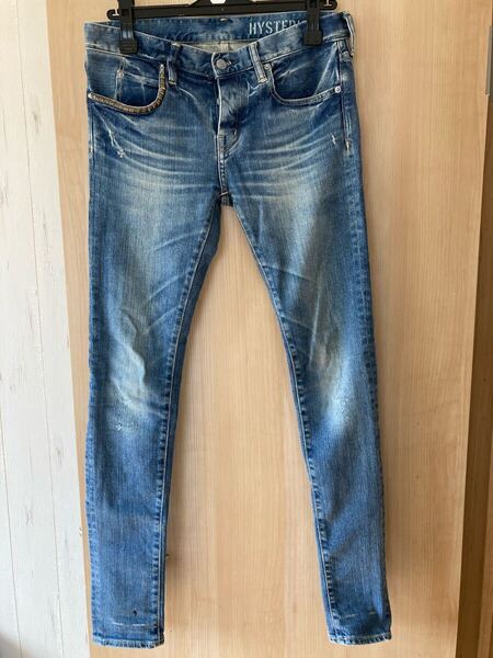 HYSTERIC GLAMOUR ストレッチ スキニーデニムパンツ ヒステリックグラマー HG スキニーデニム M ストレッチデニム 後