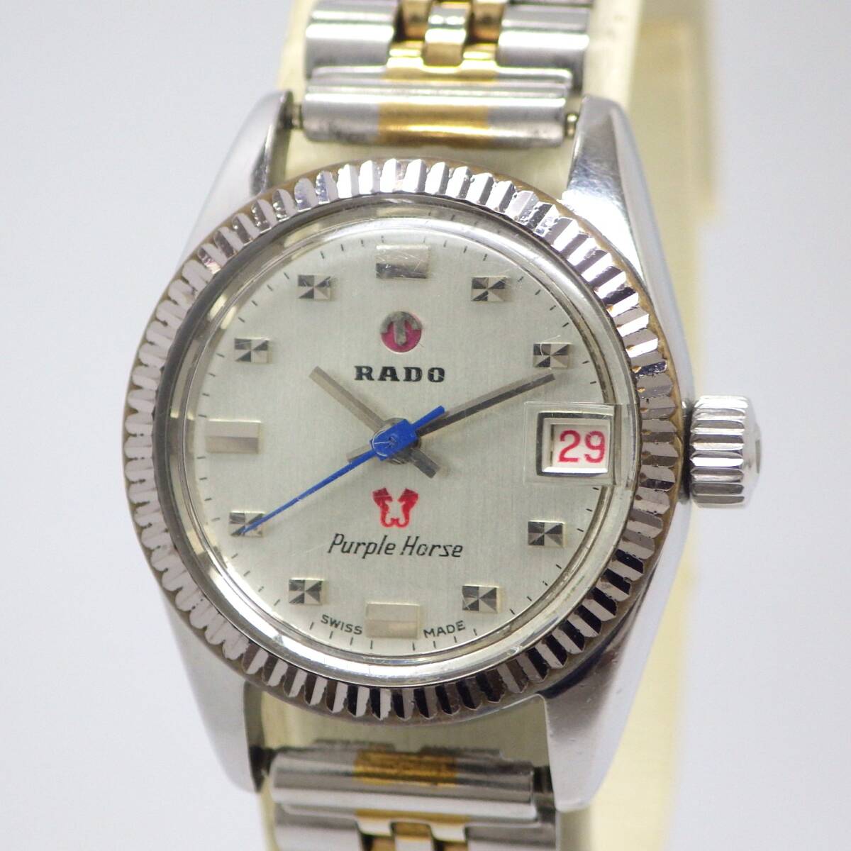 RADO ラドー パープルホース 手巻き デイト シルバー レディース 腕時計 Yahoo!オークション -「rado レディース ホース」の落札相場
