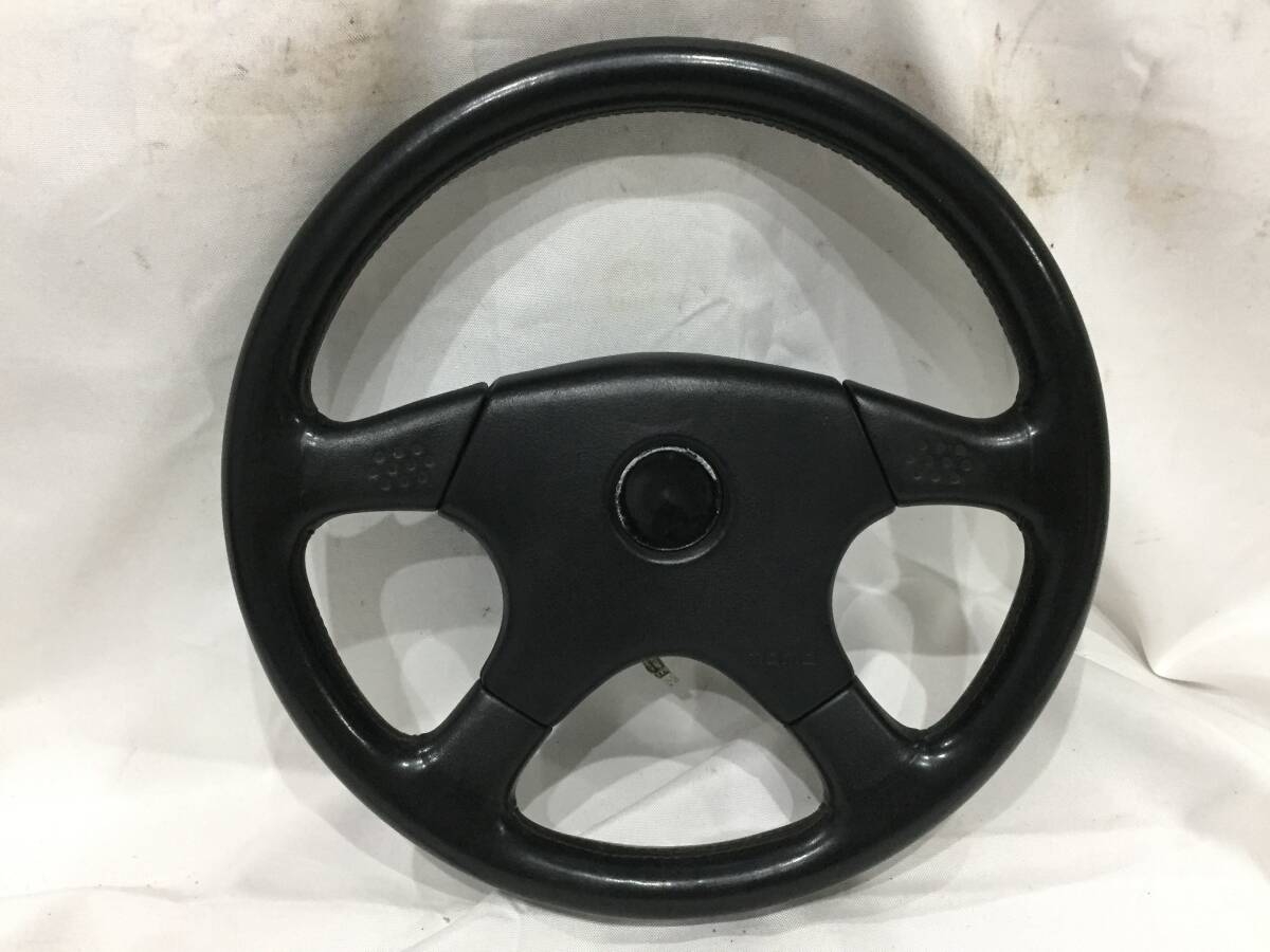 momo ギブリ3 ステアリング 36cm 1990年 黒革 momo ギブリ3 ステアリング 36cm 1990年 黒革