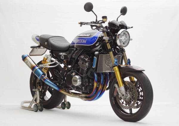 美品 Z900RS K-FACTORY CLR-R+ チタンフルエキ マフラー「エキパイ&サイレンサーバフ仕様」