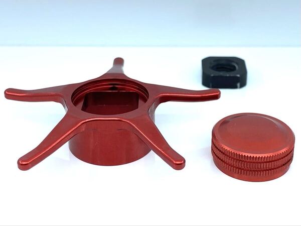 ZPI ベイトフィネス スタードラグ メカニカルブレーキ セット 09 アルデバラン Mg 左右兼用 レッド