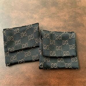 【即決/送料込み】(C)GUCCI/グッチ ジュエリー保存袋/アクセサリー入れ 小2枚セット(リング,ブレスレット,ピアス,ネックレスなどの保存に)