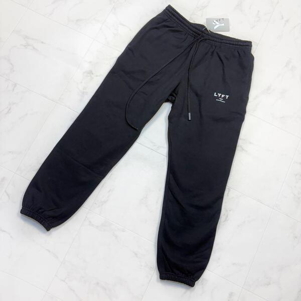 タグ付き LYFT SWEAT PANTS 黒 L ジョガーパンツ 裏起毛 スエットパンツ スウェットパンツ ストレート