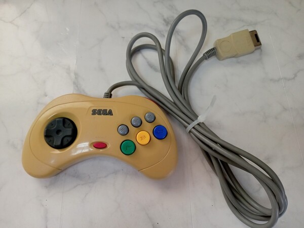 K4352 SEGA HSS-0101 SEGA SATURN用ゲームコントローラ セガ・サターン/コントローラ/SS 動作未確認 現状品 JUNK 送料無料