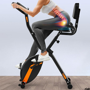 【軽量で移動が簡単、好きな場所で運動ができるフィットネスバイク】 トレーニングバイク 折りたたみ 有酸素運動 コンパクト収納 静音