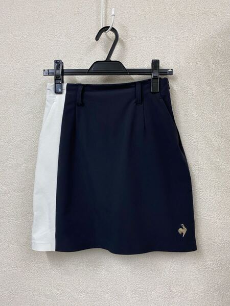 ♪ 送料無料 LE COQ GOLF ルコックゴルフ 台形スカート ブラック系 サイズ:7