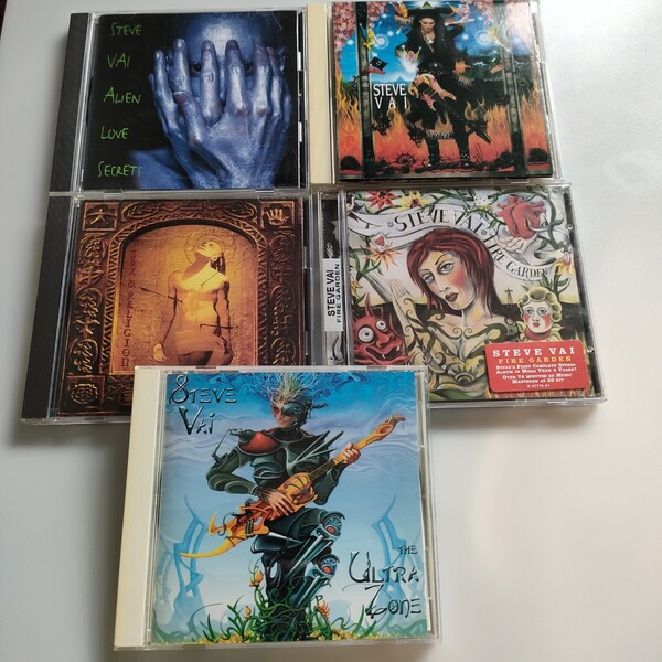 CD 5枚セット STEVE VAI スティーヴ・ヴァイ / ULTRA ZONE / ファイアーガーデン / sex & religion / alien love secret / パッション〜