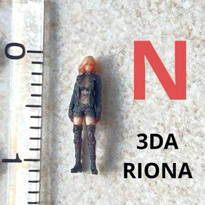 Nゲージ 3DA-RIONA フィギュア 1/64より小 鉄道模型 ミニチュア ジオラマ ジオコレに レイアウトに ミニチュアイメージ