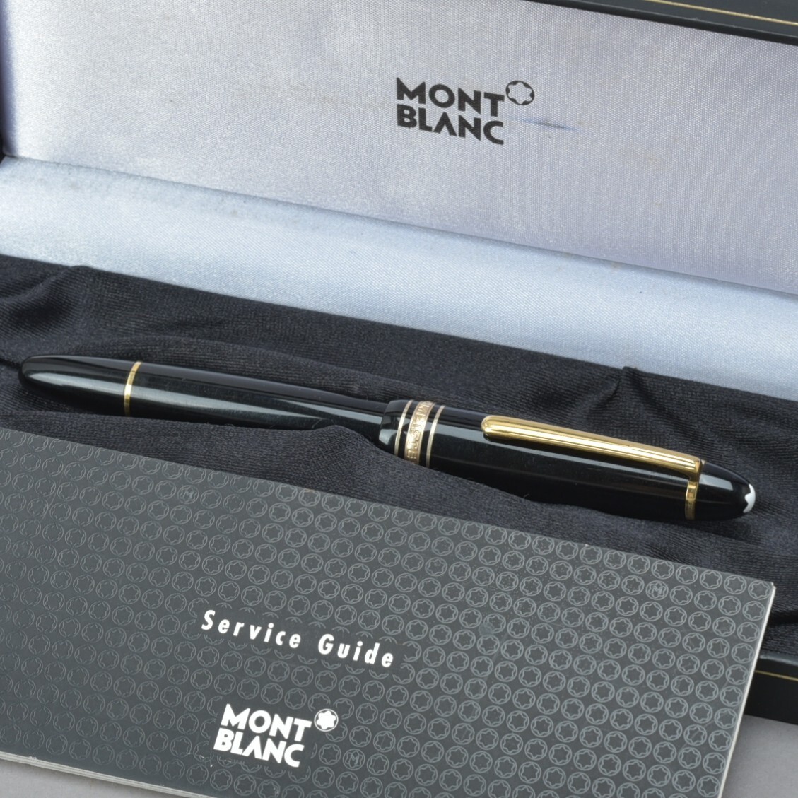 未使用モンブランMONT BLANC ブラック万年筆 ケース付き MONTBLANC (モンブラン) ペンケース ブラック｜トレファクONLINE