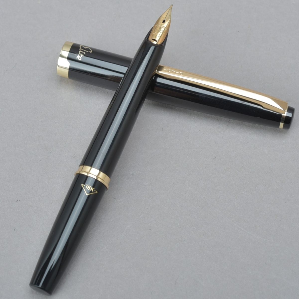 PILOT 18k 750刻印 万年筆 黒ゴールド パイロット Yahoo!オークション -「18k-750」(パイロット) (万年筆)の落札