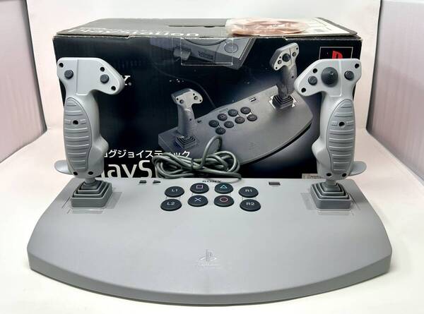 送料無料 ★ 美品 ! ソニー SONY PlayStation SCPH-1110 プレイステーション アナログジョイスティック コントローラー 元箱 PS プレステ
