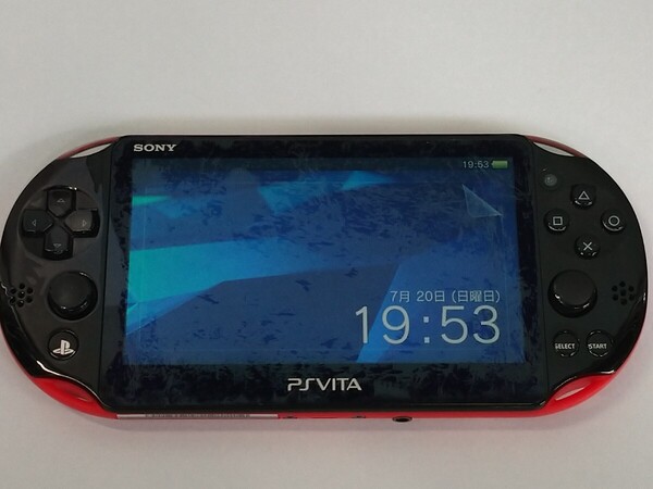 「送料無料」○ SONY PlayStation Vita PSVITA PCH-2000 レッド ブラック ソニー プレイステーション VITA 通電確認済み 16GB
