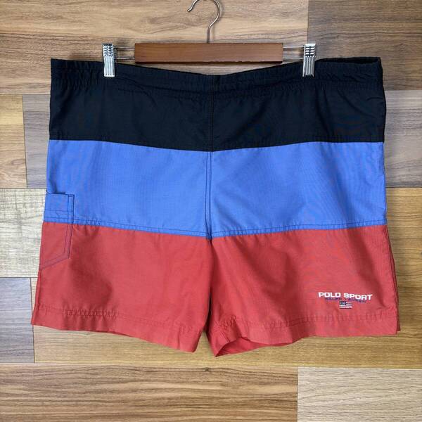 90s POLO SPORT RALPH LAUREN ポロスポーツ ラルフローレン ナイロン ショートパンツ ショーツ 半パン 海パン サイズ メンズ M r25062745