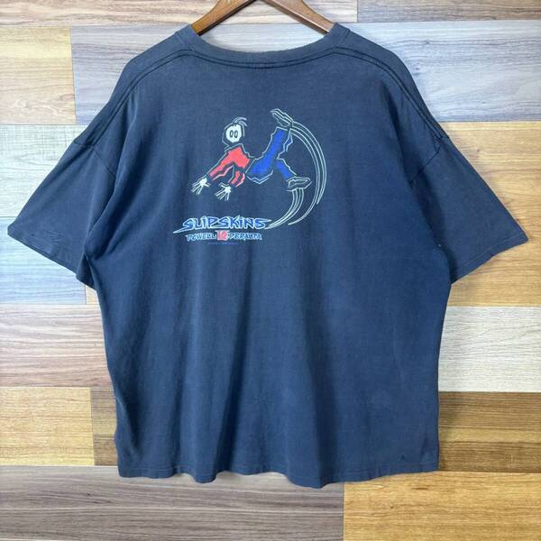 USA製 90s POWELL PERALTA SLIPSKINS パウエル ペラルタ Tーsh Tシャツ サイズ メンズ XXL シングルステッチ オールドスケート r25050902