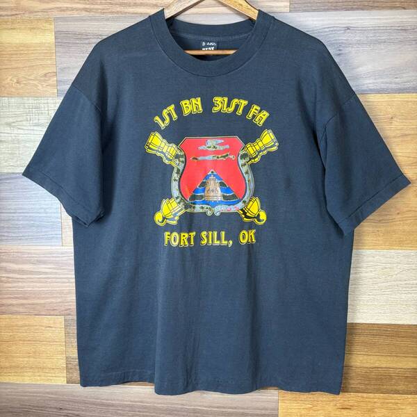 USA製 90s ミリタリー T-sh Tシャツ サイズ メンズ XL シングルステッチ アメリカ製 90年代 VINTAGE ビンテージ アメカジ 古着 r25070817