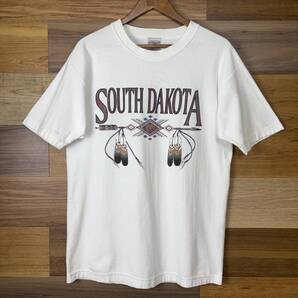 SOUTH DAKOTA ネイティブ柄 T-sh スーベニア お土産 Tシャツ サイズ メンズ L VINTAGE ビンテージ ヴィンテージ アメカジ 古着 r25070845