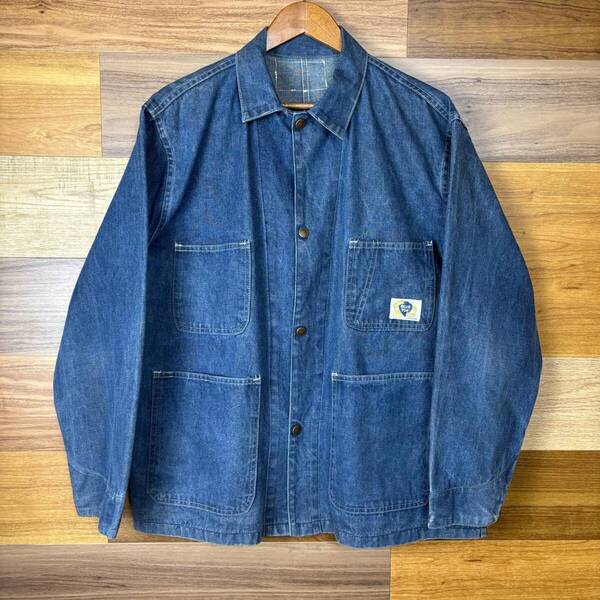 60s~70s BLUE TOP デニム カバーオール サイズ メンズ L位 60年代 70年代 VINTAGE ビンテージ ヴィンテージ アメカジ 古着 r25070890