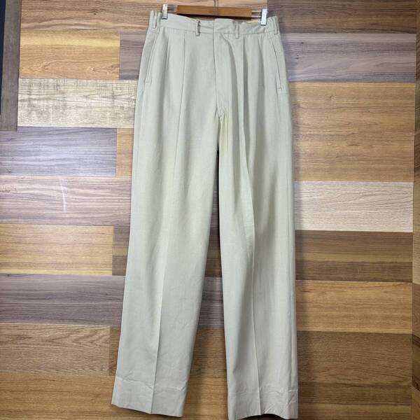 50s コンマージップ 2タック スラックス パンツ サイズ メンズ M位 50年代 VINTAGE ビンテージ ヴィンテージ デザイナーズ古着 r25071738