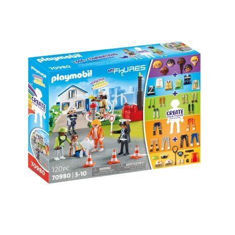 新品 PLAYMOBIL 70980 ビルドアップ・マイフィギュア レスキュー・ミッション プレイモービル