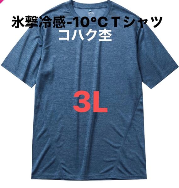 ワークマン 氷撃冷感-10°C半袖Tシャツ コハク杢 3L 新品未使用 タグ付き