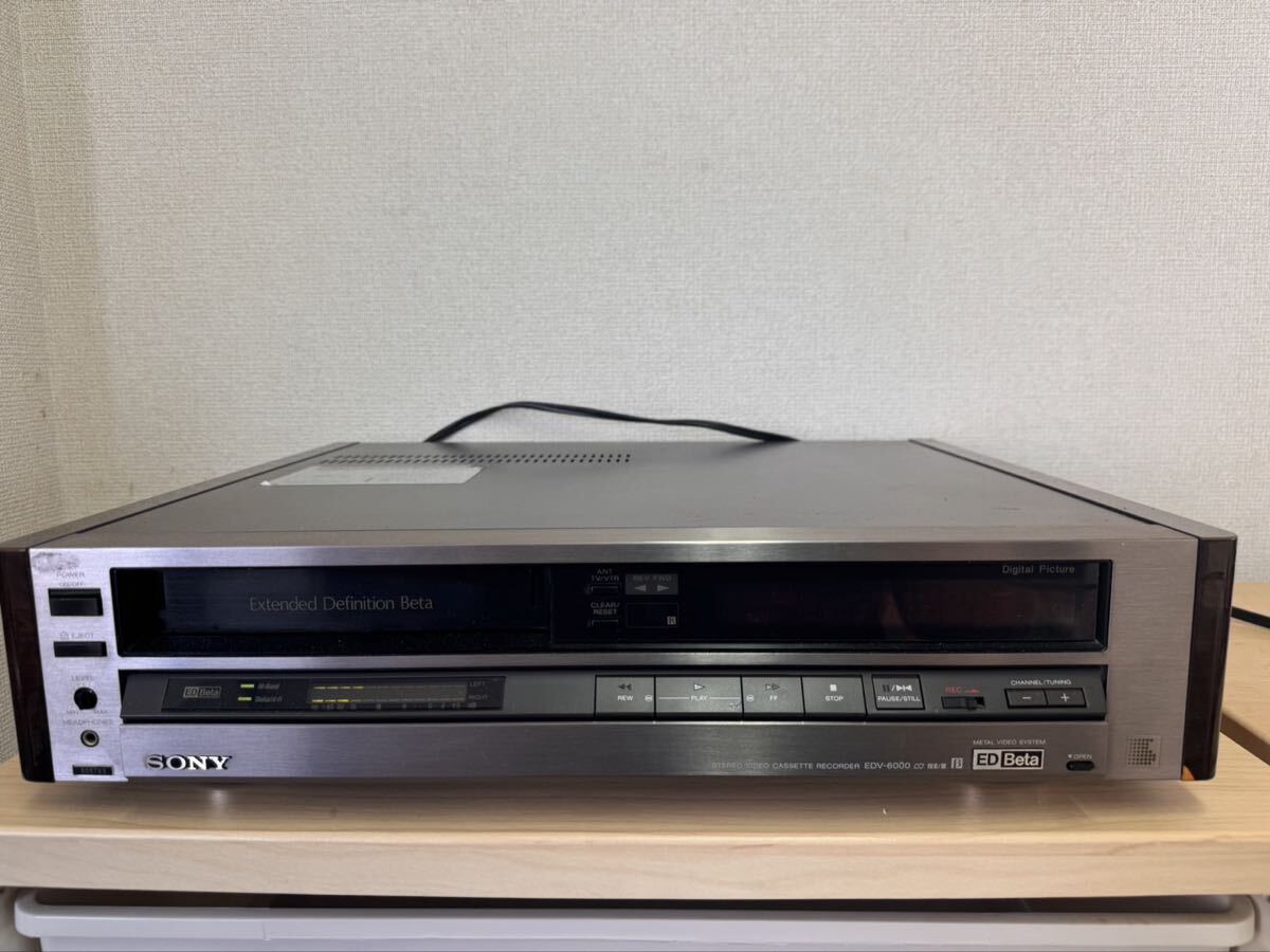 EDベータ  ビデオデッキ  ソニー EDV-6000  【ジャンク品】 Yahoo!オークション - SONYベータビデオデッキ EDV-6000 ジャンク品