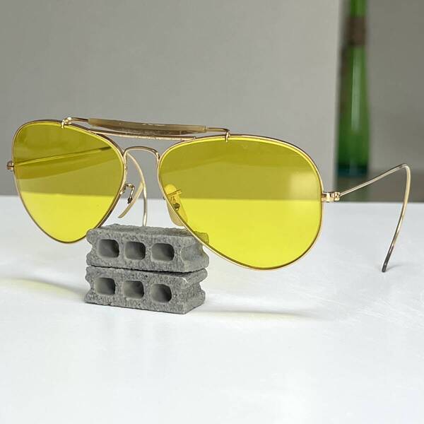 ◆B&L Vintage Ray-Ban USA ボシュロム社製 ヴィンテージ レイバン サングラス カリクロームレンズ アウトドアーズマン 縄手 58mm