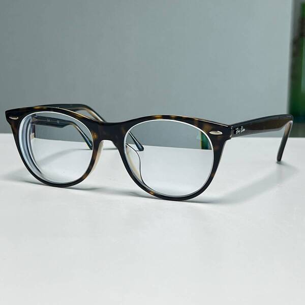 ◆Ray-Ban レイバン 眼鏡フレーム メガネ RB2185-VF 5989 52□18 150 WAYFARER II OPTICS ブラウン べっ甲柄 メンズ 男性用