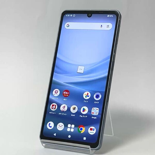 【美品】AQUOS sense7 SH-53C ブルー docomo SIMフリー 128GB / 6GB デュアルSIM 5G対応 スマホ本体 送料無料 中古 Y9
