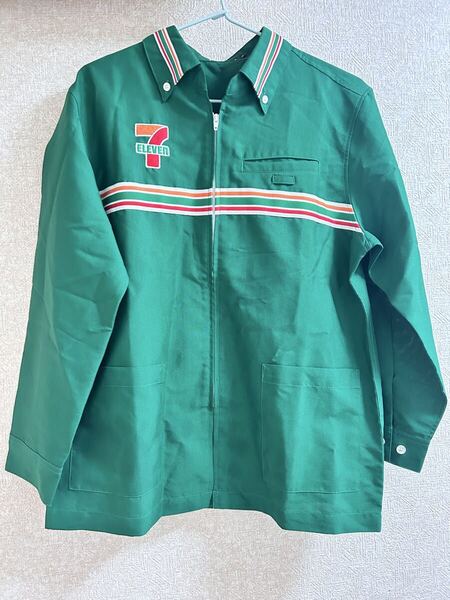 セブンイレブン 7ELEVEN 制服 作業着 ユニフォーム 長袖 ワークシャツ 11サイズ コスプレ コスチューム 激レア 非売品