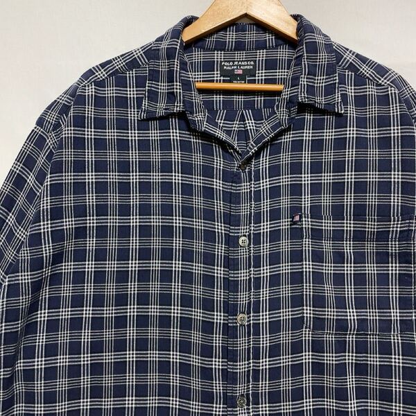 POLO JEANS RALPH LAUREN フランネルシャツ ポロ ラルフローレン シャツ 90s 00s 古着 オールド ビンテージ