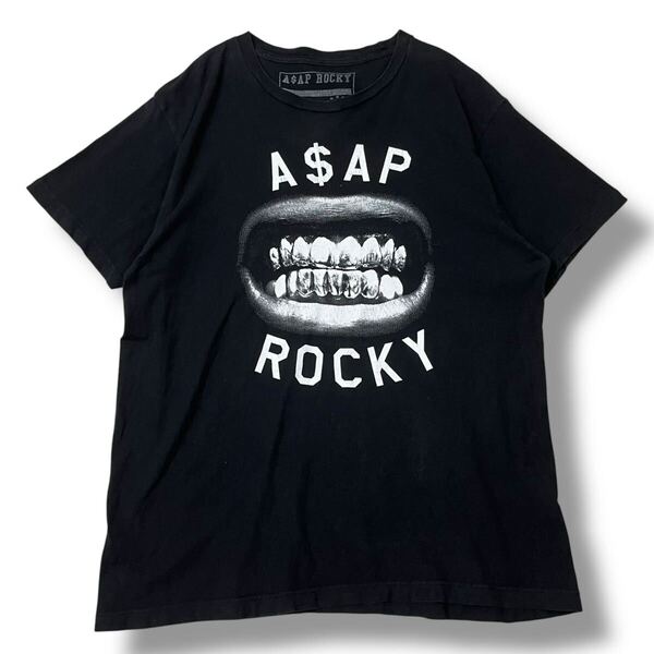 メキシコ製 A$AP Rocky(エイサップロッキー) グリル 公式 ラップTシャツ L オフィシャル当時物 ヒップホップ 半袖Tシャツ 古着