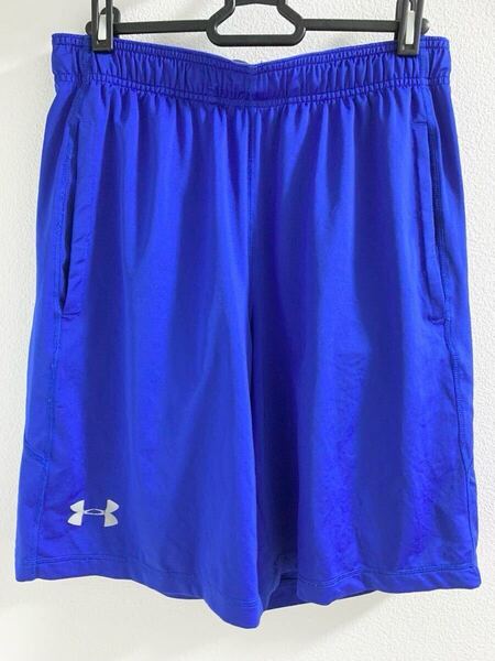 ◎送料無料【 UNDER ARMOUR 】接触冷感 ストレッチハーフパンツ MDサイズ ブルー ★ アンダーアーマー スポーツ バスパン 快適 マラソン 青