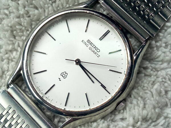 セイコー SEIKO KINGQUARTZ キングクオーツ ツインクオーツ メンズ腕時計 シンプルデザイン