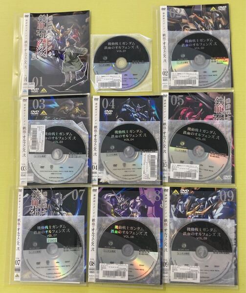 機動戦士ガンダム 鉄血のオルフェンズ 弐 8巻セット(vol.6欠品) 管理番号36063 DVD レンタル落ち アニメ
