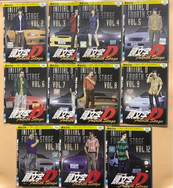 頭文字 イニシャル D Fourth Stage 11巻セット(vol.2〜12) 管理番号24041 DVD レンタル落ち アニメ