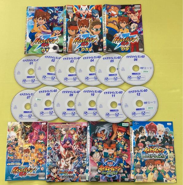 イナズマイレブン GO 12巻セット(vol.1〜12) 劇場版 4巻 全16巻セット 管理番号36126 DVD レンタル落ち アニメ ※表紙ジャケット一部なし