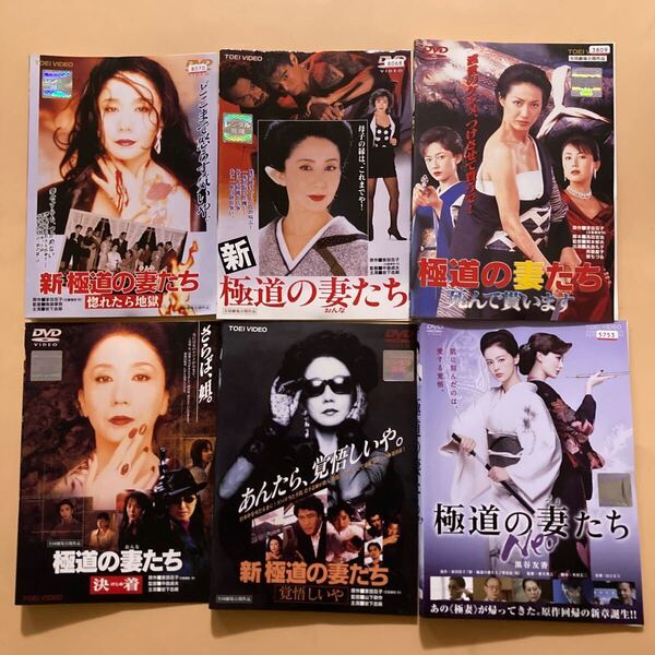 極道の妻たち シリーズ6巻セット 管理番号24059 DVD レンタル落ち 岩下志麻 高島礼子 黒谷友香
