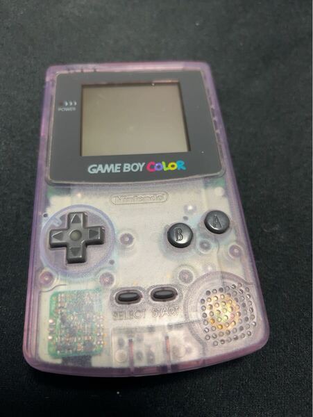 ゲームボーイカラー まとめ 大量 現状品 整理放出!ジャンク 動作品 105 GAMEBOY COLOR クリアパープル スケルトン CGB-001 クリア