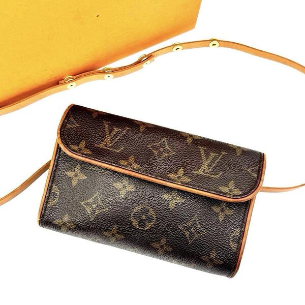 LOUIS VUITTON ルイヴィトン M51855 モノグラム ポシェット フロランティーヌ ウエストバッグ ポーチ ボディバッグ ウエストポーチ