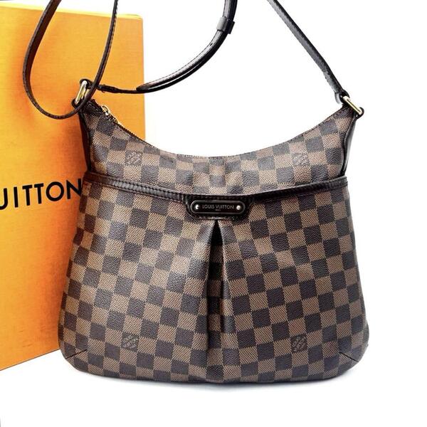 LOUIS VUITTON ルイヴィトン N42251 ブルームズベリPM ダミエエベヌ レザー PVC ブラウン ショルダーバッグ 鞄 クロスボディ 通勤 通学