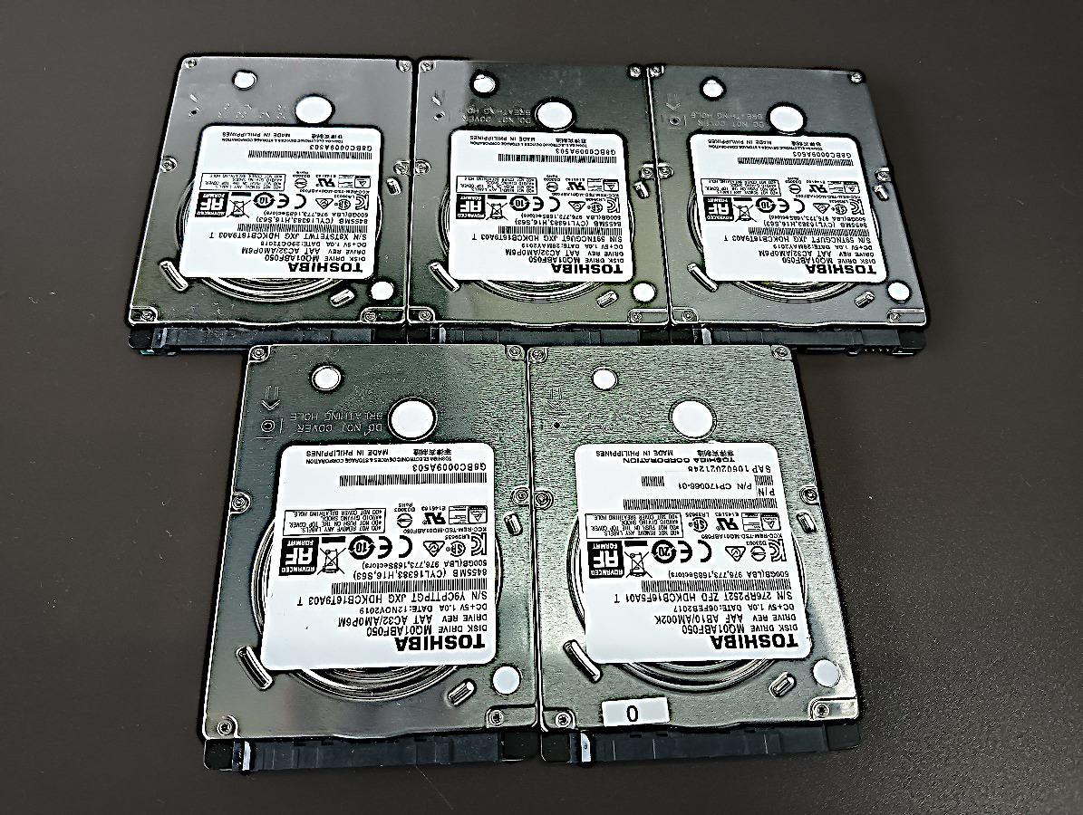 ★使用時間少なめ★ 500GB HDD 2.5インチ 8台セット まとめ売り Yahoo!オークション -「500gb 2.5」の落札相場・落札価格